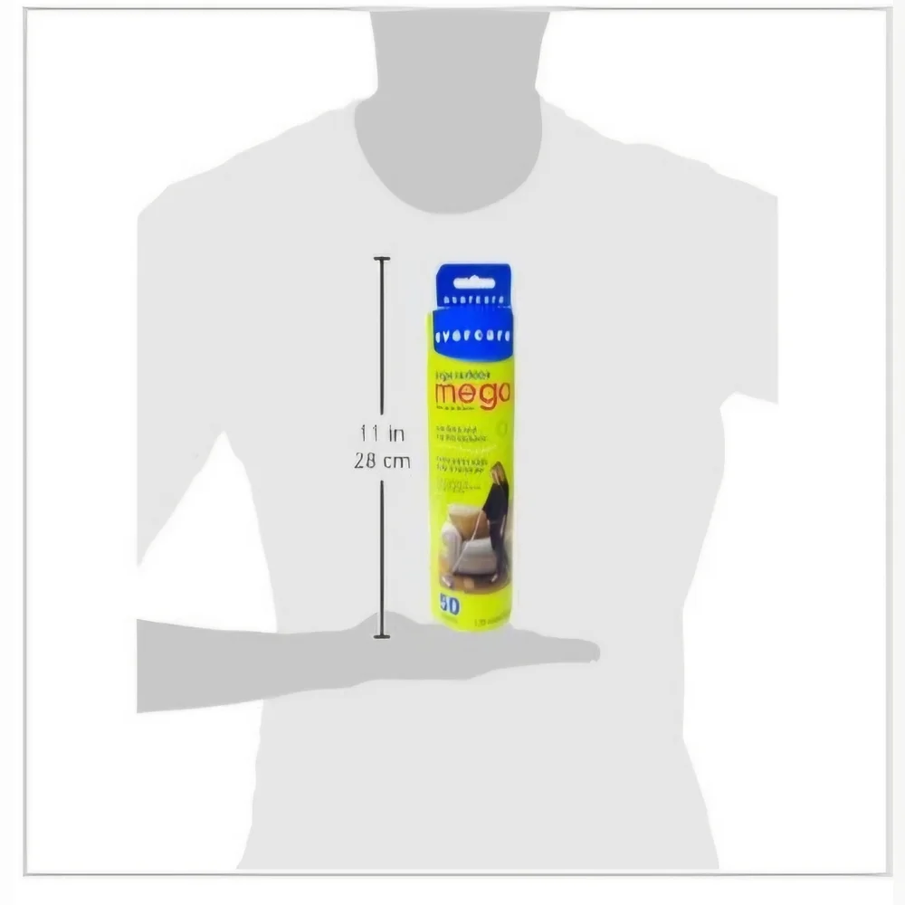 Evercare Large Surface Mega Pet Lint Roller Refill 50 Layers 10
